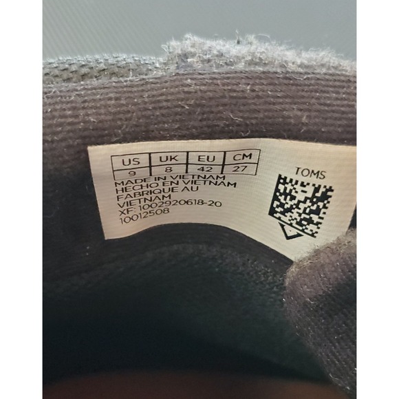 Toms Hawthorne Size 9 Waterproof Dark Gray Leather Lace Up Winter Boots EUC - Picture 4 of 8